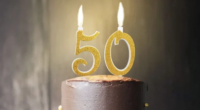 Urări la mulți ani de 50 de ani